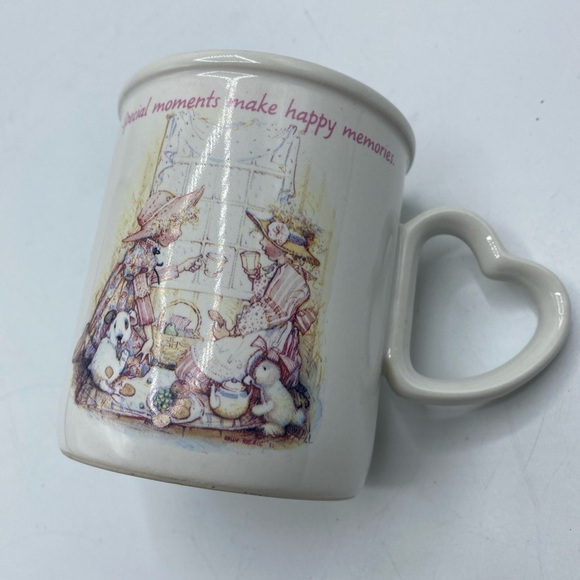 Hallmark Other - Holly Hobbie Stoneware Coffee Mug Heart Handle American Greetings 1990 Vintage